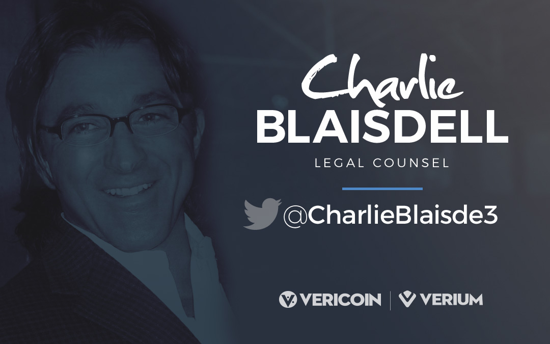 Charlie Blaisdell - VeriCoin & Verium Reserve Legal Counsel